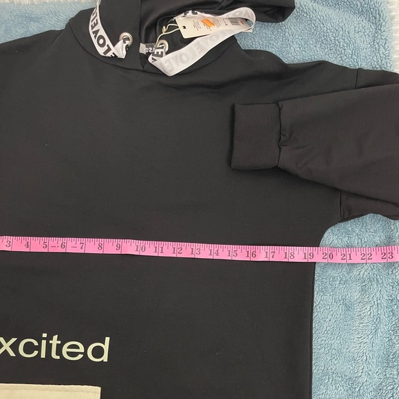 Hoodie & Pants Tracksuit Set Black & Pale Green Size M - Picture 12 of 14